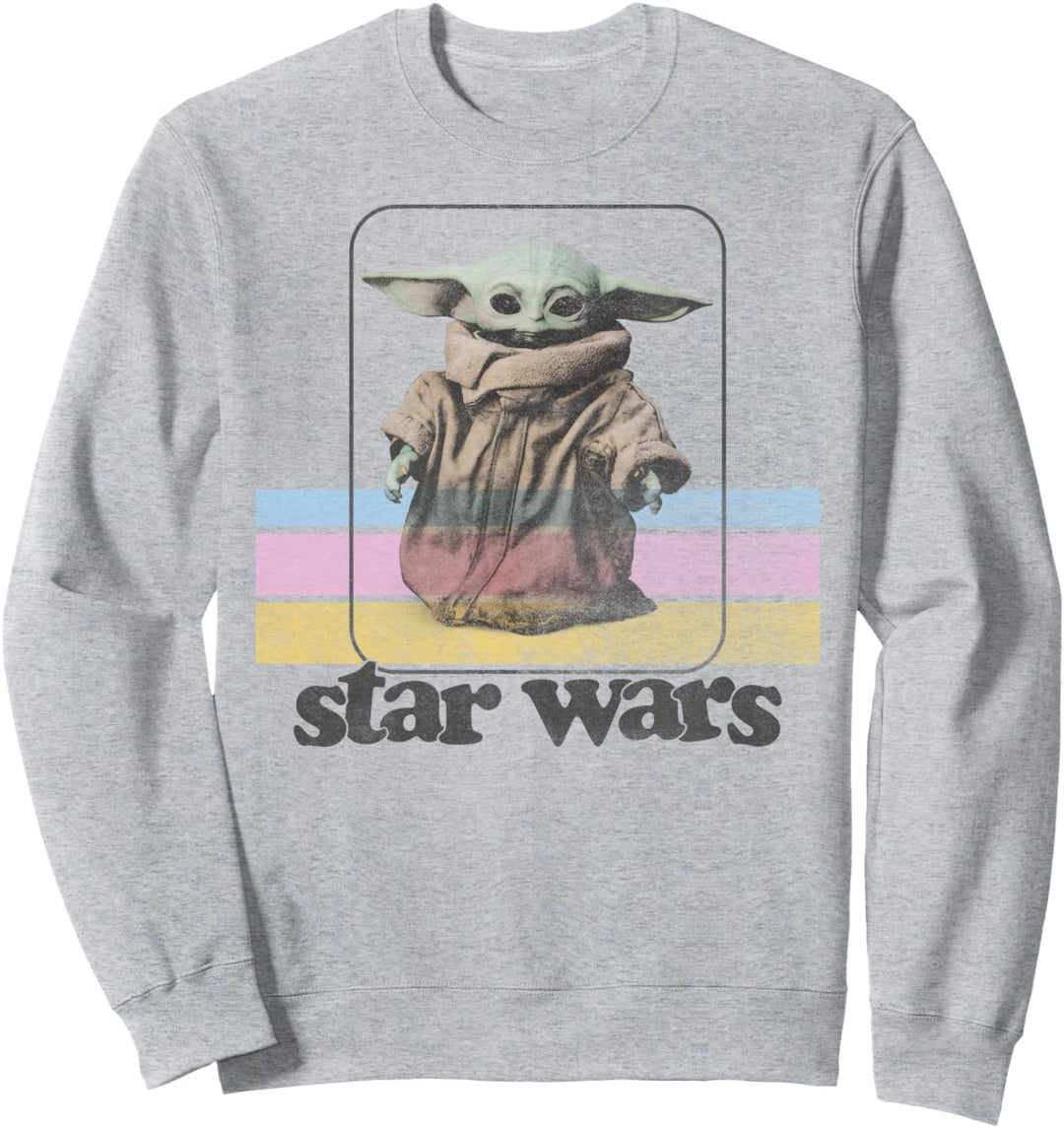 Star Wars Mandalorian The Child Standing Retro Sweatshirt