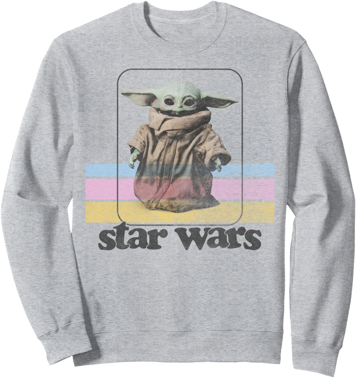 Star Wars Mandalorian The Child Standing Retro Sweatshirt