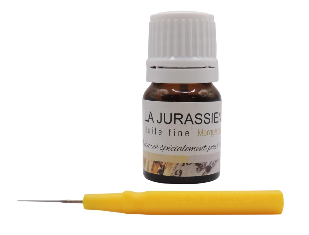 La Jurassienne Uhrmacheröl speziell für Pendelwaren + Ölspiess, grob