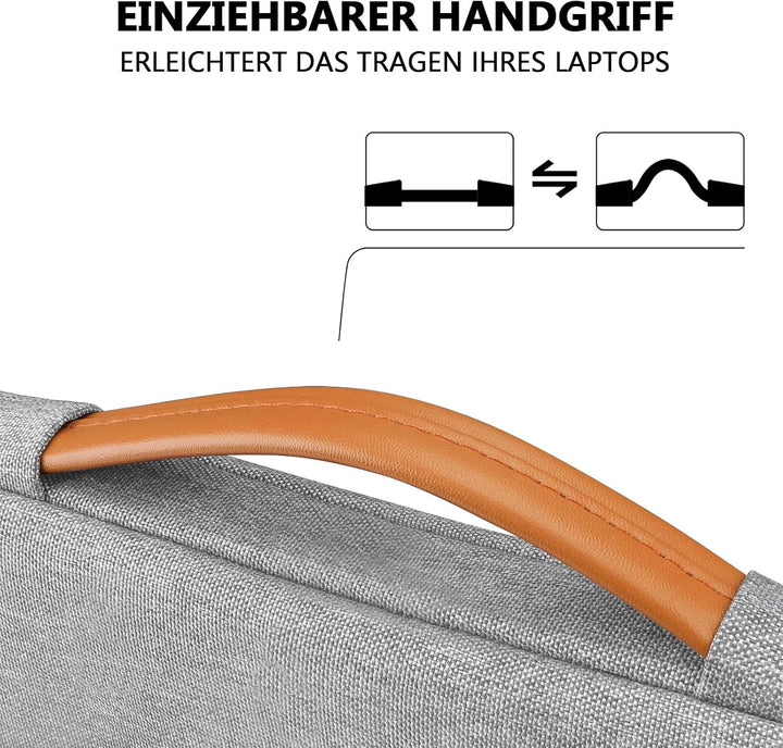 TECOOL 15.6 Zoll Laptoptasche Hülle Tasche für 15-15,6 zoll Laptop Notebook Lenovo Thinkpad Ideapad