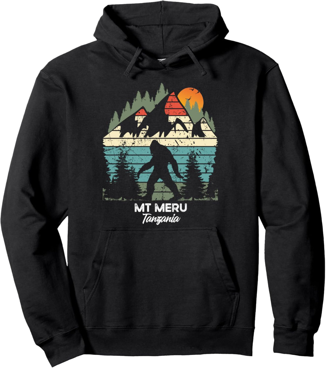 Vintage Mt Meru Wanderweg Retro 80er Jahre Pullover Hoodie