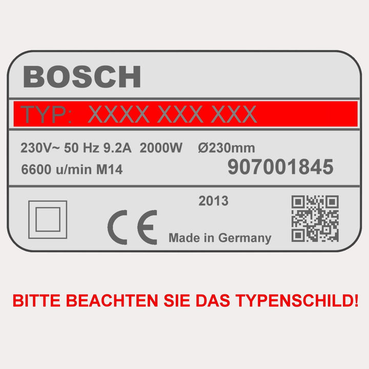 Schalter für Bosch Winkelschleifer Taster für GWS 20-180 J, 180 J, 2000-18 J, 20-230 J, 230 J