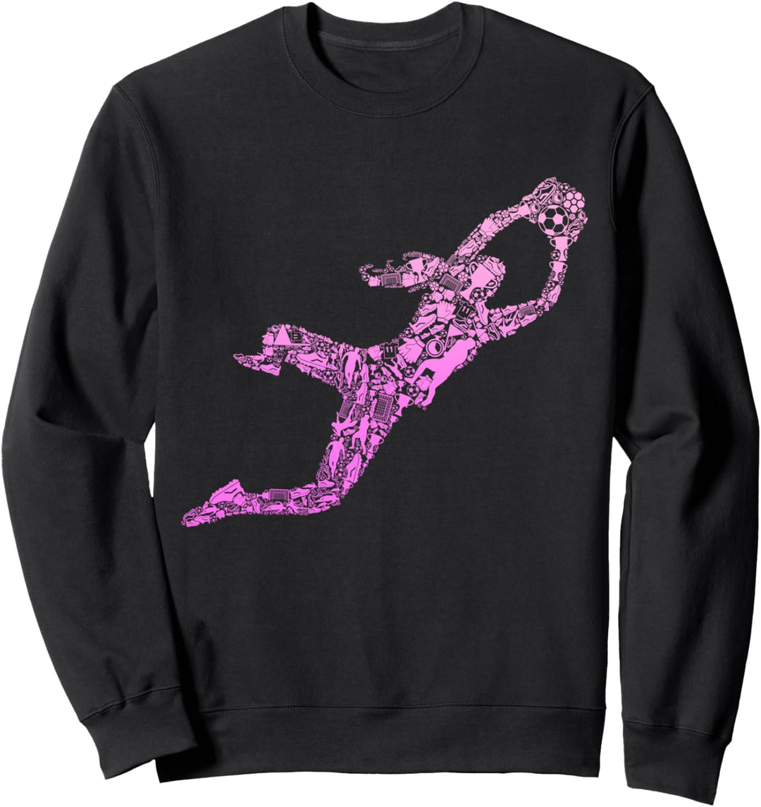 Fussball Torwart Torhüter Mädchen Fussballerin Frauen Damen Sweatshirt