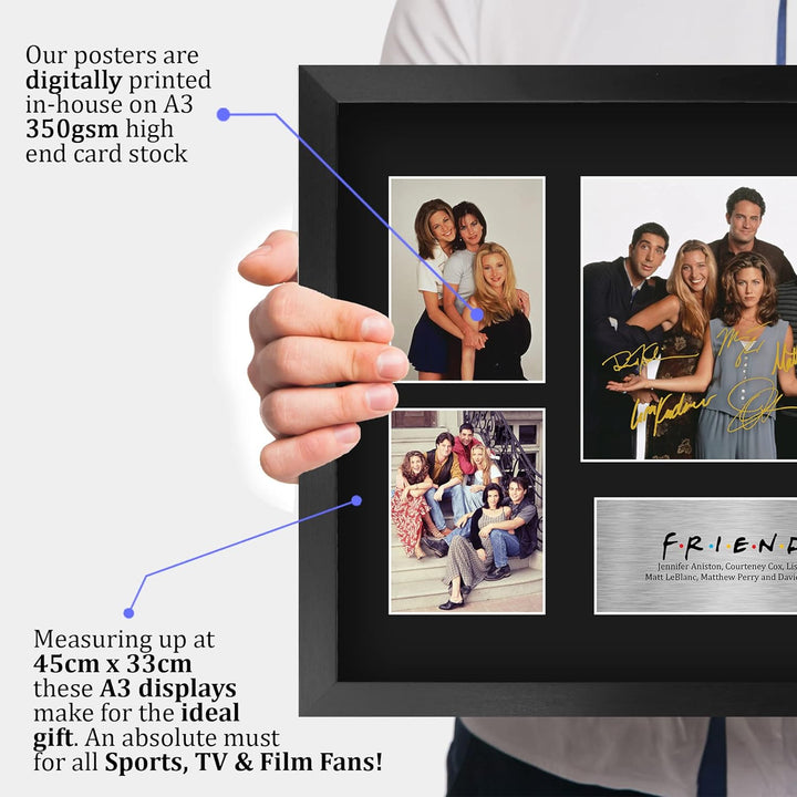 HWC Trading FR A3 Friends Geschenke Gedruckt Signiert Autogramm Bild Präsentation Display Für Fernse