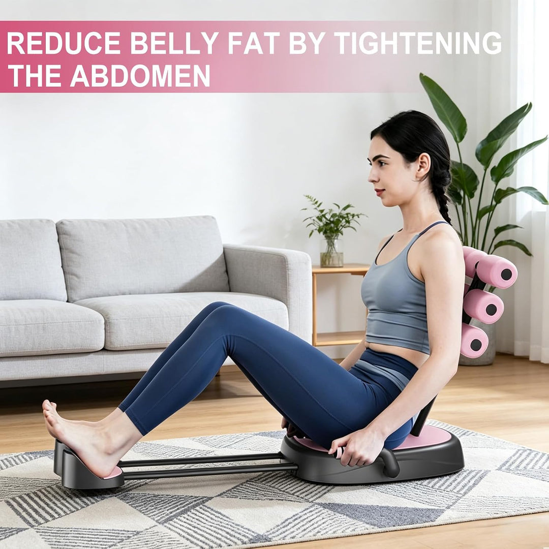 Bauchmuskeltrainer Bauchtrainer für Zuhause, 7 in 1 Sit Up Bank klappbar Hantelbank mit abnehmbarem