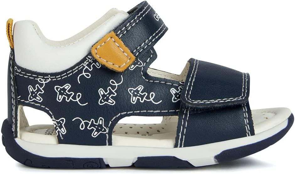 Geox Jungen B Tapuz Boy Sandal 19 EU Navy Ochre, 19 EU Navy Ochre