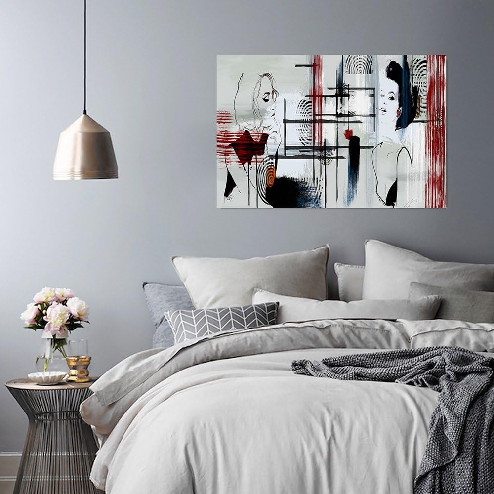 Feeby. Wandbild - 1 Teilig - 80x120 cm, Leinwand Bild Leinwandbilder Bilder Wandbilder Kunstdruck, M