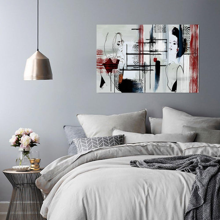 Feeby. Wandbild - 1 Teilig - 80x120 cm, Leinwand Bild Leinwandbilder Bilder Wandbilder Kunstdruck, M