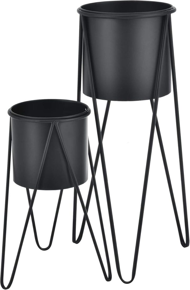 [en.casa] Pflanzständer im 2er Set Blumenständer aus Metall Blumentopf Ständer mit Übertopf Blumento
