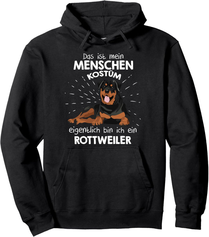 Mein Menschen Kostüm Bin ich ein Rottweiler, Halloween Pullover Hoodie
