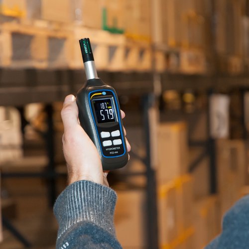 Mini-Hygrometer PCE-444 als Taschengerät für Luftfeuchte- und Lufttemperatur/zur orientierenden Mess
