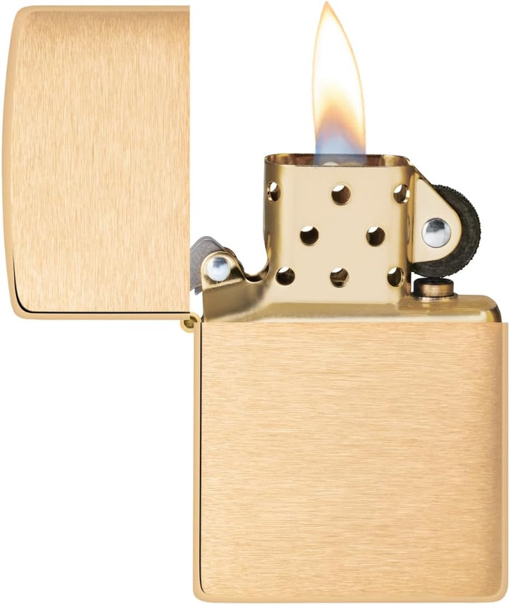 Zippo 204B Messing, 1 x 3,5 x 5,5 cm Brushed Brass, Brushed Brass