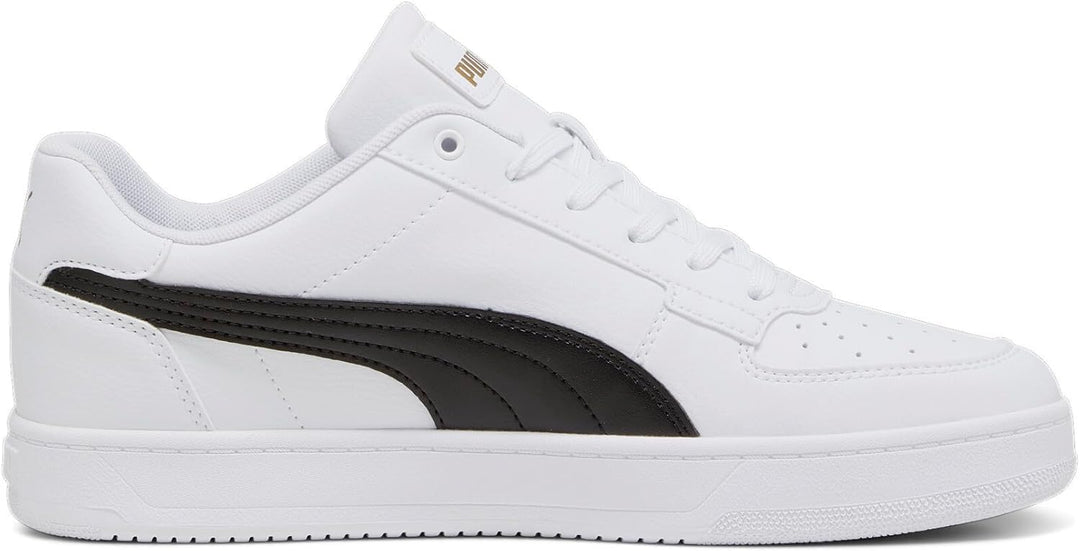 Puma Unisex's Caven 2.0 Sneaker 39 EU Puma White Puma Black Gold, 39 EU Puma White Puma Black Gold