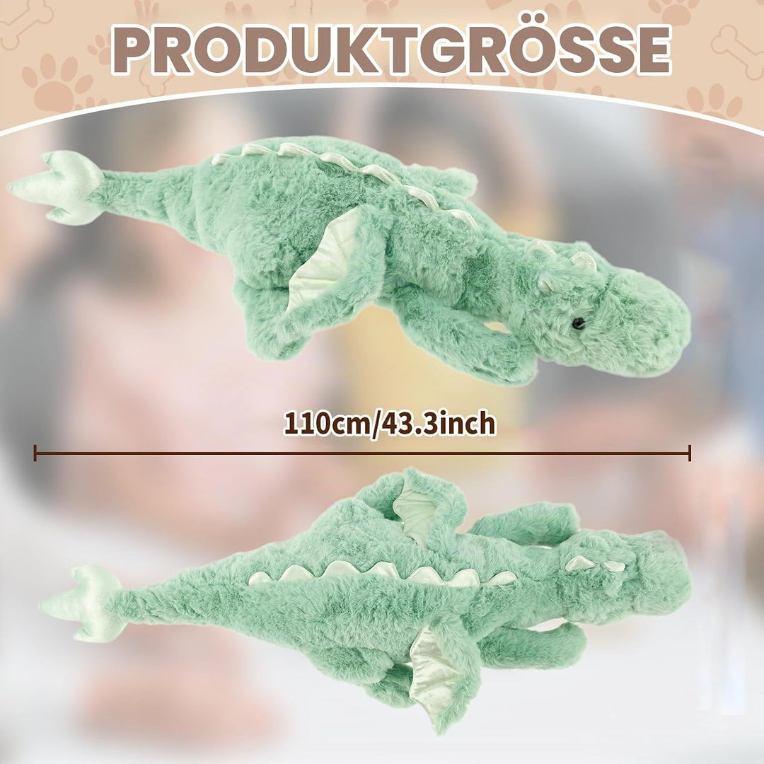 70-150 cm Kuscheltier Drache, Plüschtier Schlafkissen Grosse Weiche Lange, Riesige Plüschtier Flausc