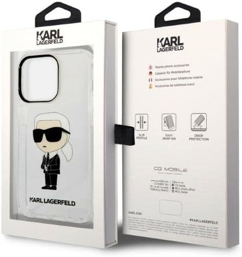 KARL LAGERFELD KLHCP14LHNIKTCT Hülle für iPhone 14 Pro 6,1" transparent hardcase