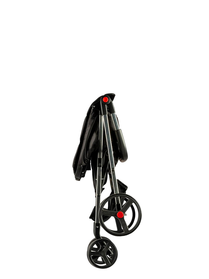 Klappbarer Einkaufstrolley Rolser Basquet MF 4 grosse Räder (2 drehbare) - Schwarz, Schwarz