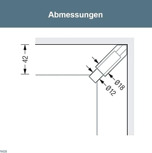 PHOS Design, SU18-68, Seilumlenker für Seilspannsystem aus Edelstahl Vollmaterial, matt geschliffen,