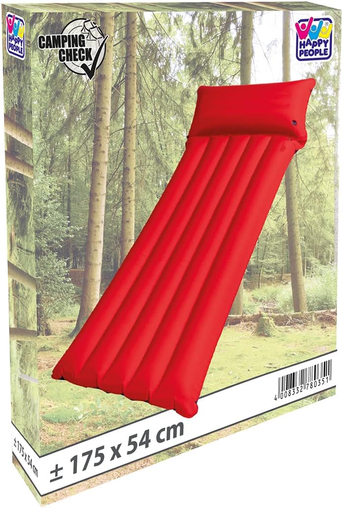 Happy Pople 78035 - Liegematratze PVC - mit Mikrofaserbeschichtung für den Pool Camping Wasserliege