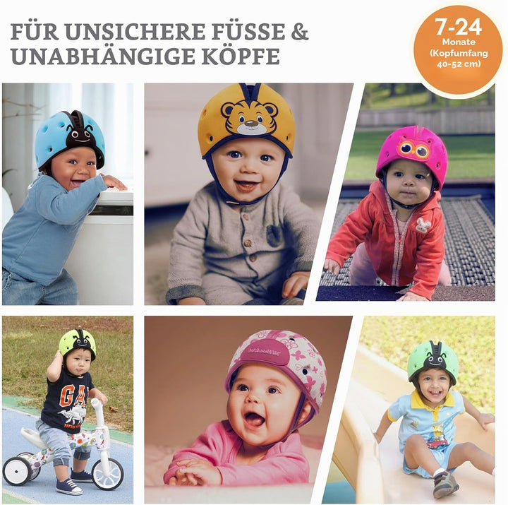 SafeheadBABY Preisgekrönter Säuglingssicherheitshelm, Babyhelm zum Krabbeln, Spazierengehen, ultrale