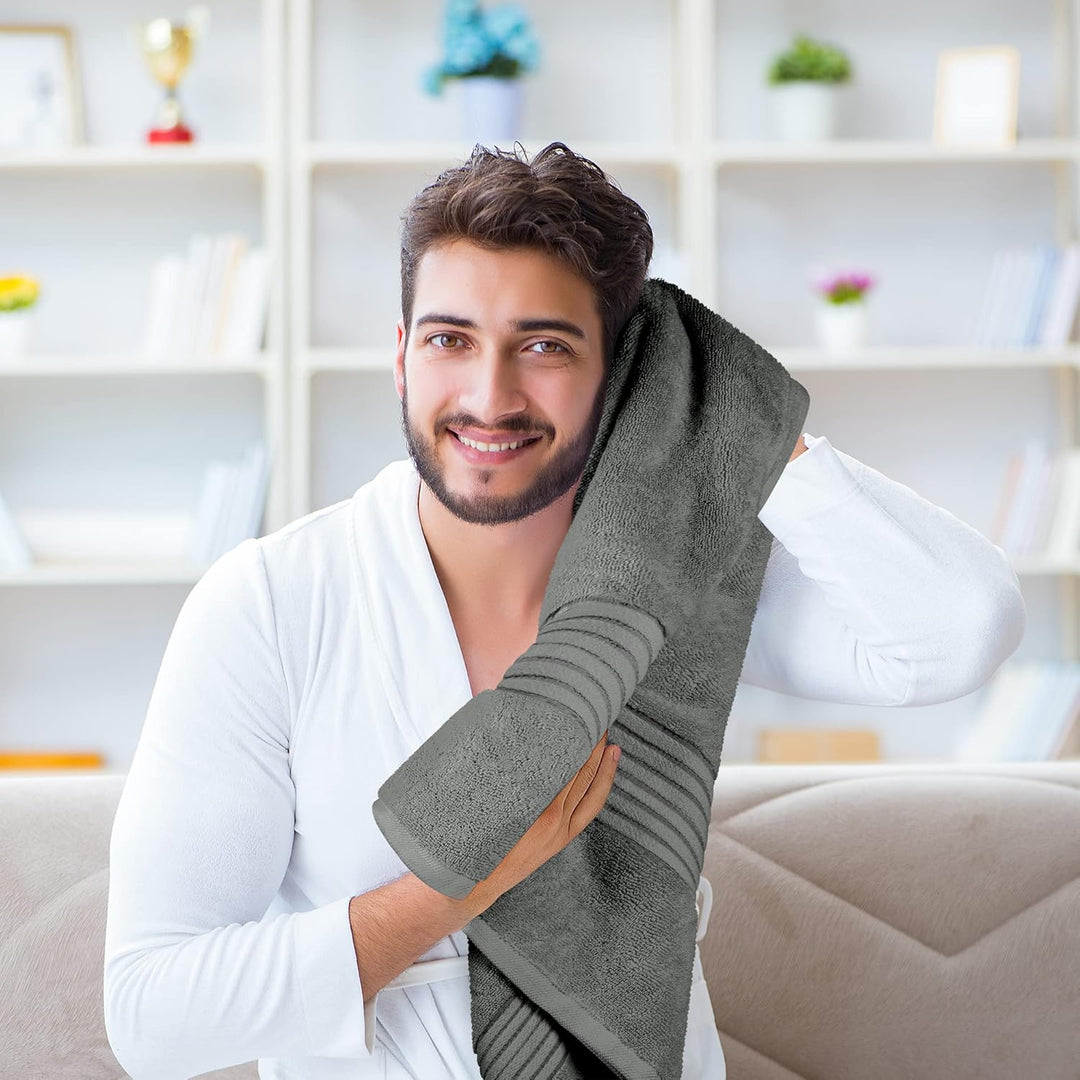Utopia Towels - 4er-Pack Badetücher Set Premium 100% ringgesponnene Baumwolle 69 x 137 cm Handtücher