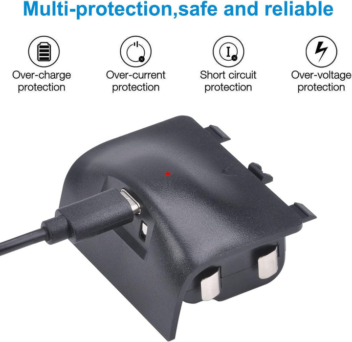 Uwayor Xbox Akku 1400mAh 2 Pack Xbox Controller Akku Wiederaufladbarer für Xbox Series X&S mit USB-C