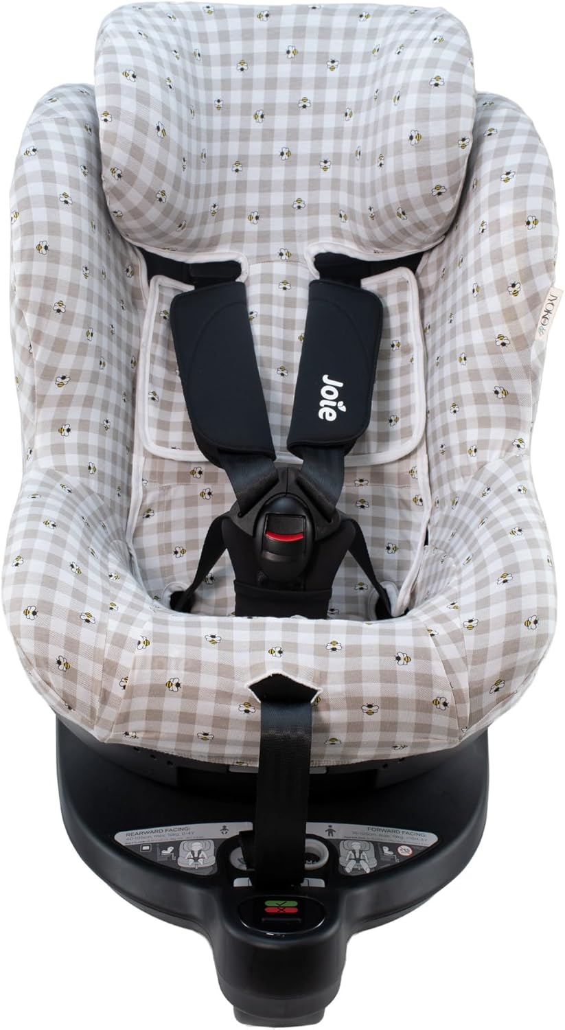 JYOKO Kids Bezug aus Baumwolle, kompatibel mit Joie I-Spin 360 und Joie I-Safe (Picknick Vichy) Picn