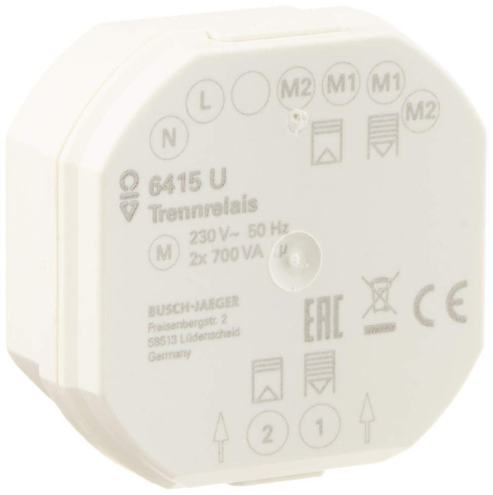 Busch-Jaeger 6415 Busch-Jalousiecontrol Trennrelais, 2-Fach