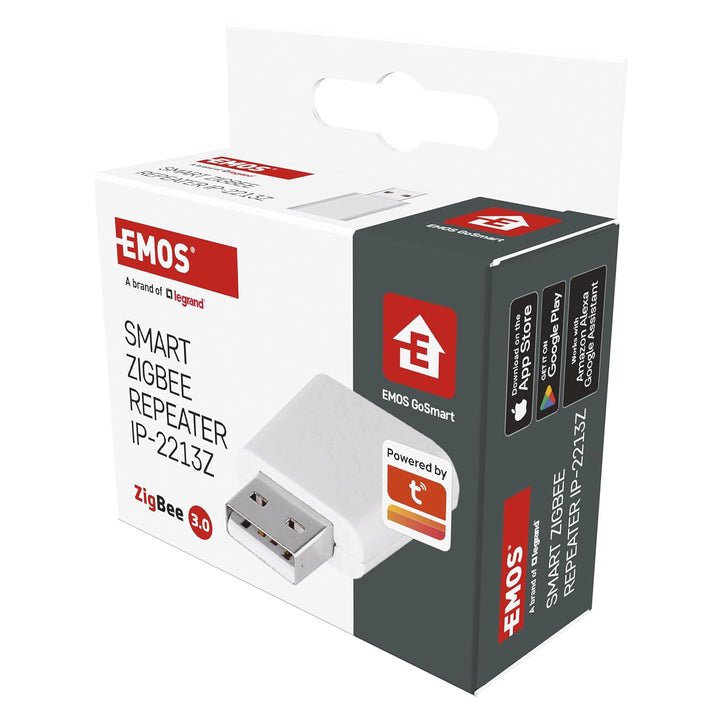 EMOS GoSmart Mini ZigBee Signalverstärker, Smart Home USB Zigbee 3.0 Extender kompatibel mit Tuya, S