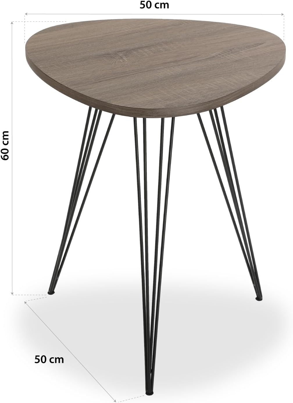Versa Seatle Beistelltisch für das Wohnzimmer, Schlafzimmer oder die Küche. Moderner, niedriger Tisc
