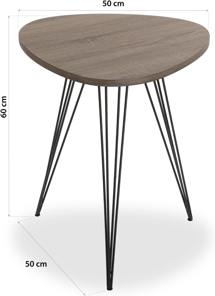 Versa Seatle Beistelltisch für das Wohnzimmer, Schlafzimmer oder die Küche. Moderner, niedriger Tisc