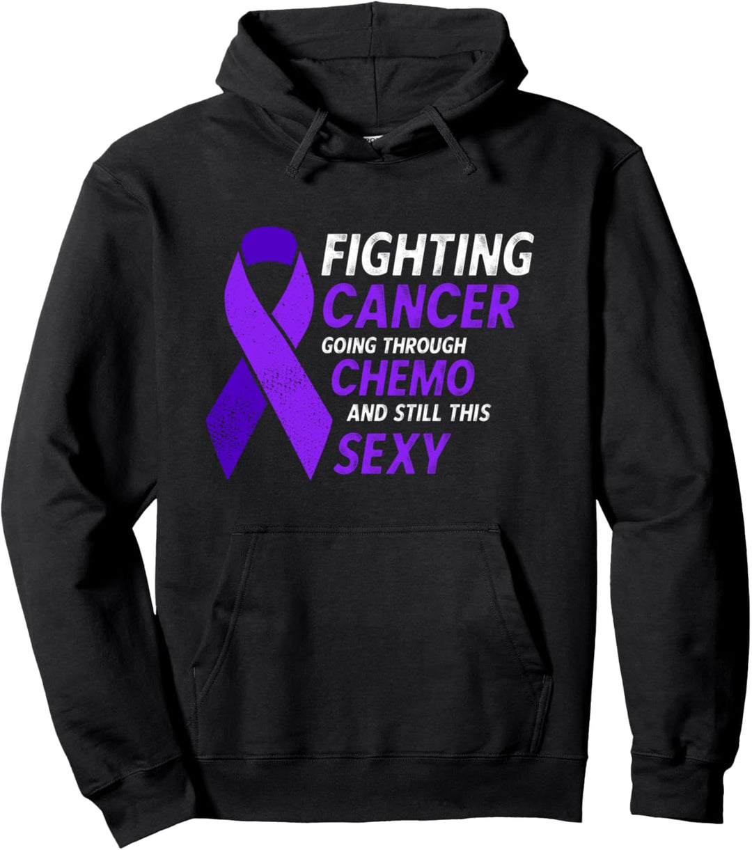 Fighting cancer funny hodgkin lymphoma cancer awareness Pullover Hoodie