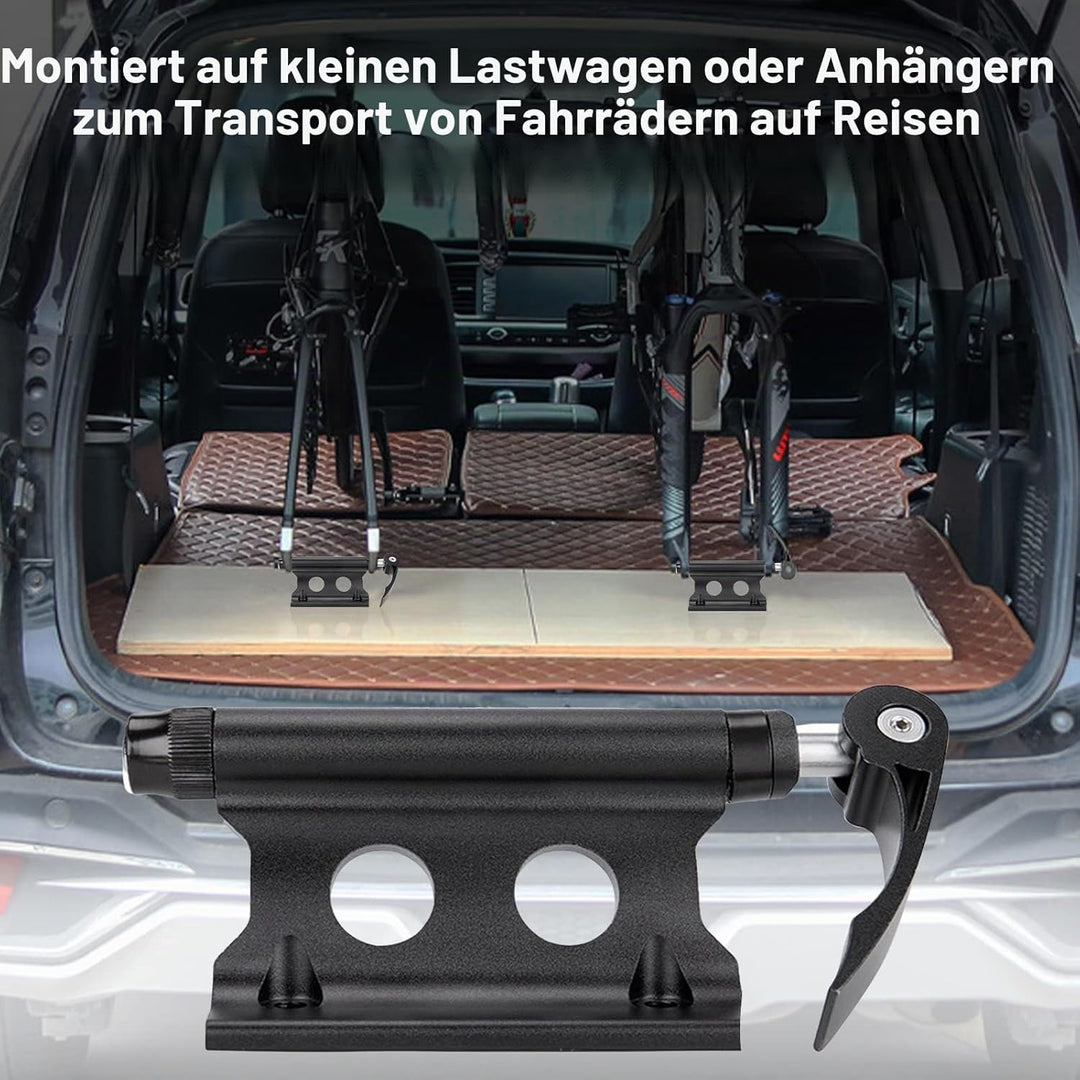 Fahrrad Gabelhalterung mit Schnellspanner Aluminiumlegierung Fahrradgabelhalterung Vorderradgabel Fe