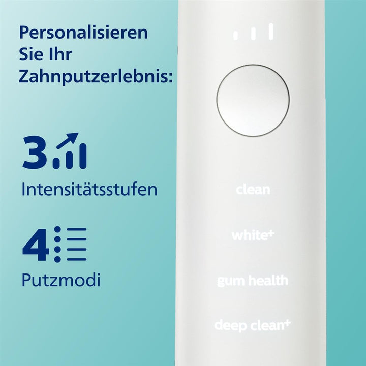 Philips Sonicare DiamondClean 9000 Elektrische Schallzahnbürste mit App, weiss (Modell HX9911/27), W