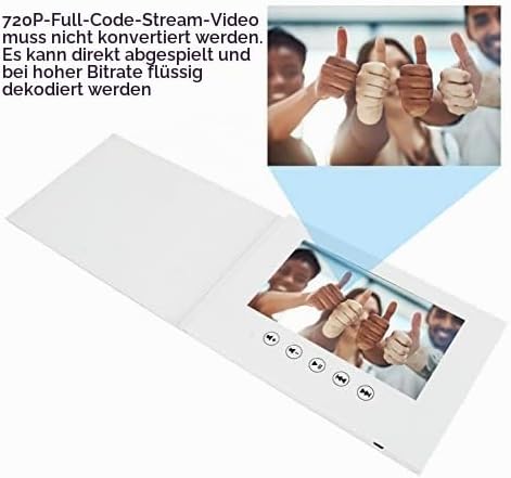 Video-Grusskarte, Digitale Broschüren mit LCD-Bildschirm, Videobuch mit Horizontalem Bildschirm, Wie