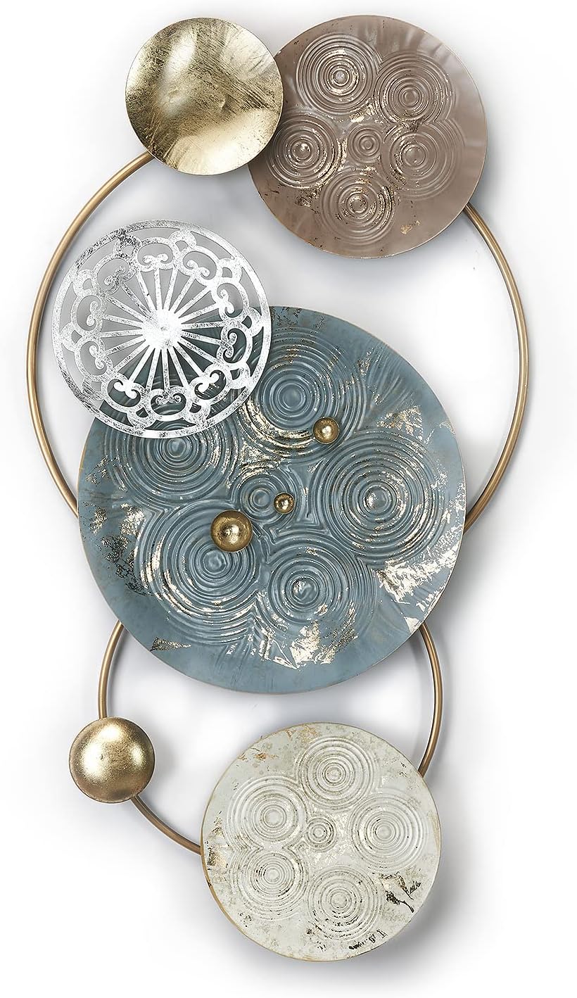 Kobolo Wanddeko Metallbild 3D - Pastell - aus Metall in Pastellfarben