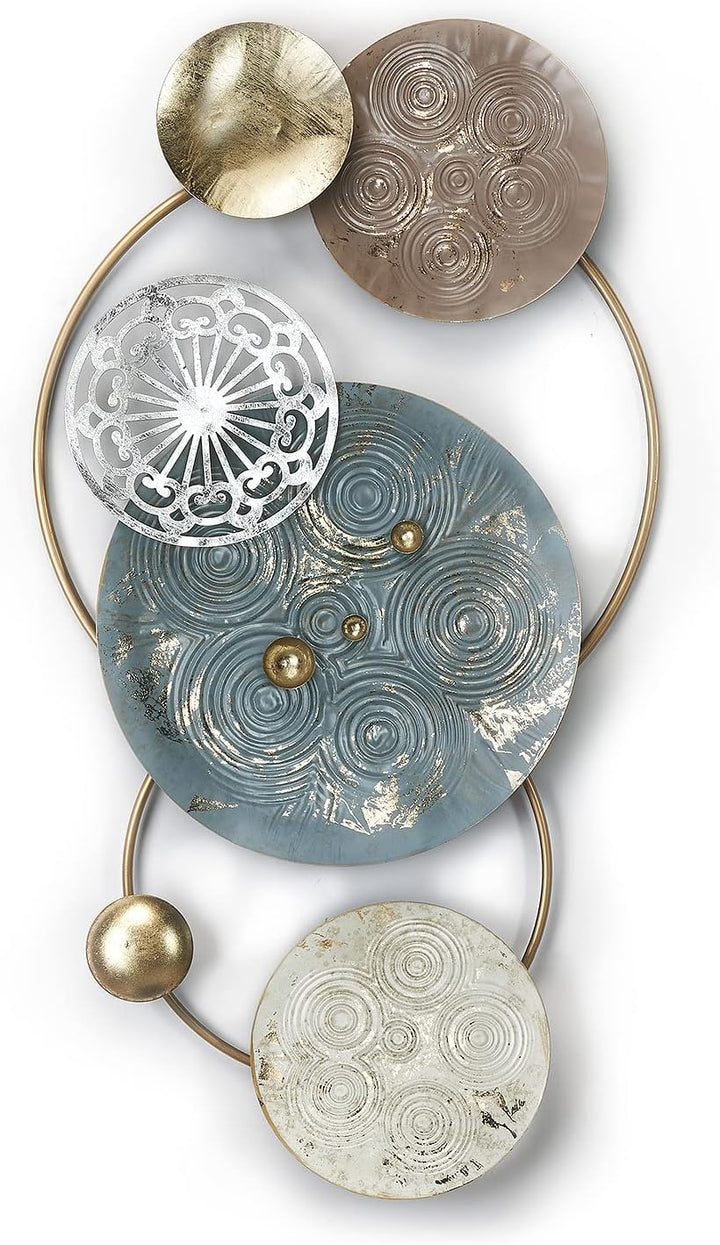 Kobolo Wanddeko Metallbild 3D - Pastell - aus Metall in Pastellfarben