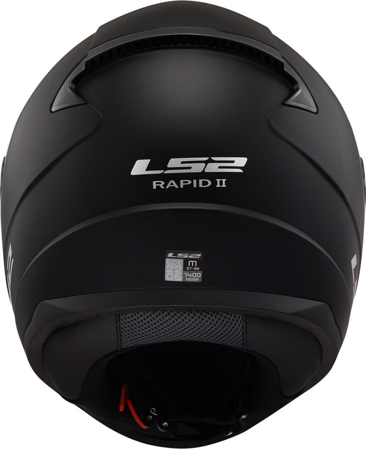 LS2, Integraler Motorradhelm Rapid SOLID Matt Black, XS, XS