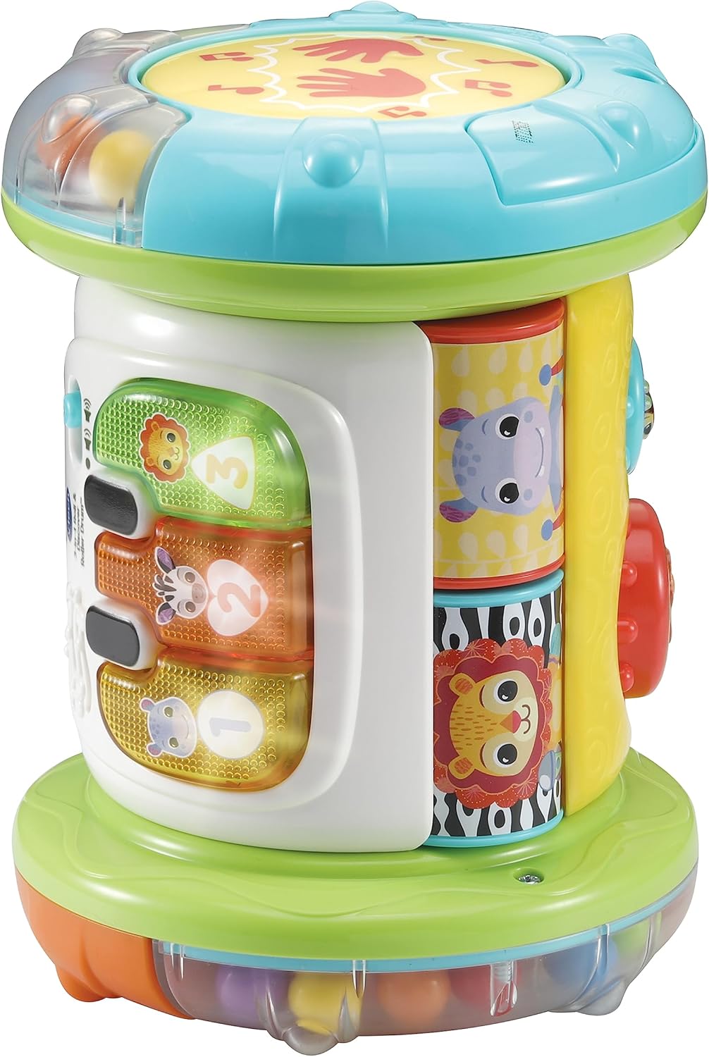 VTech Baby 3-in-1 Rollende Entdecker-Trommel – Interaktives Babyspielzeug mit Musik – Für Kinder von