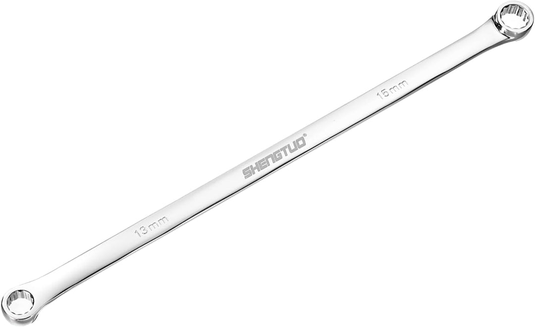 QUARKZMAN 13 x 15 mm Metrisch Doppelend-Ringschlüssel Mit Ratsche CR-V | Lange Schraubenschlüssel We
