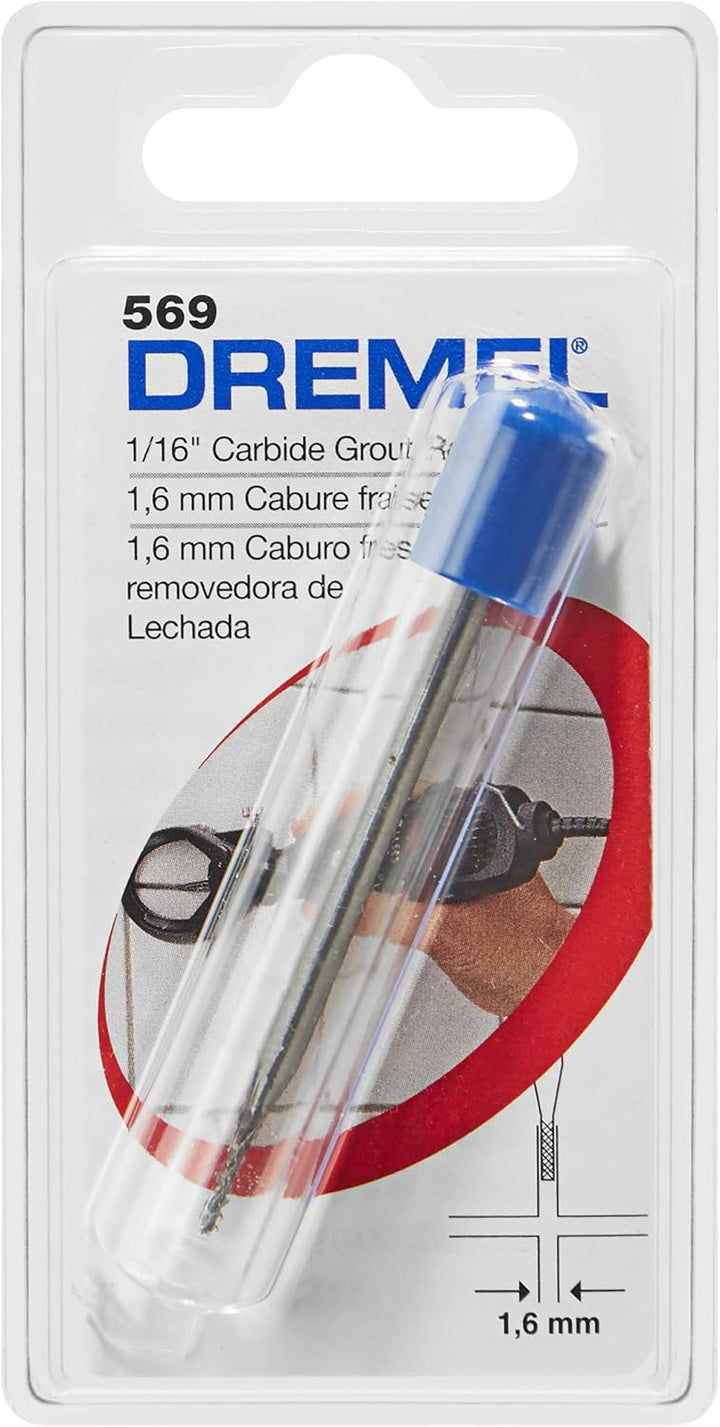 Dremel 569D Fugenentfernungs-Bit, Silber, 1/16 Zoll Durchmesser