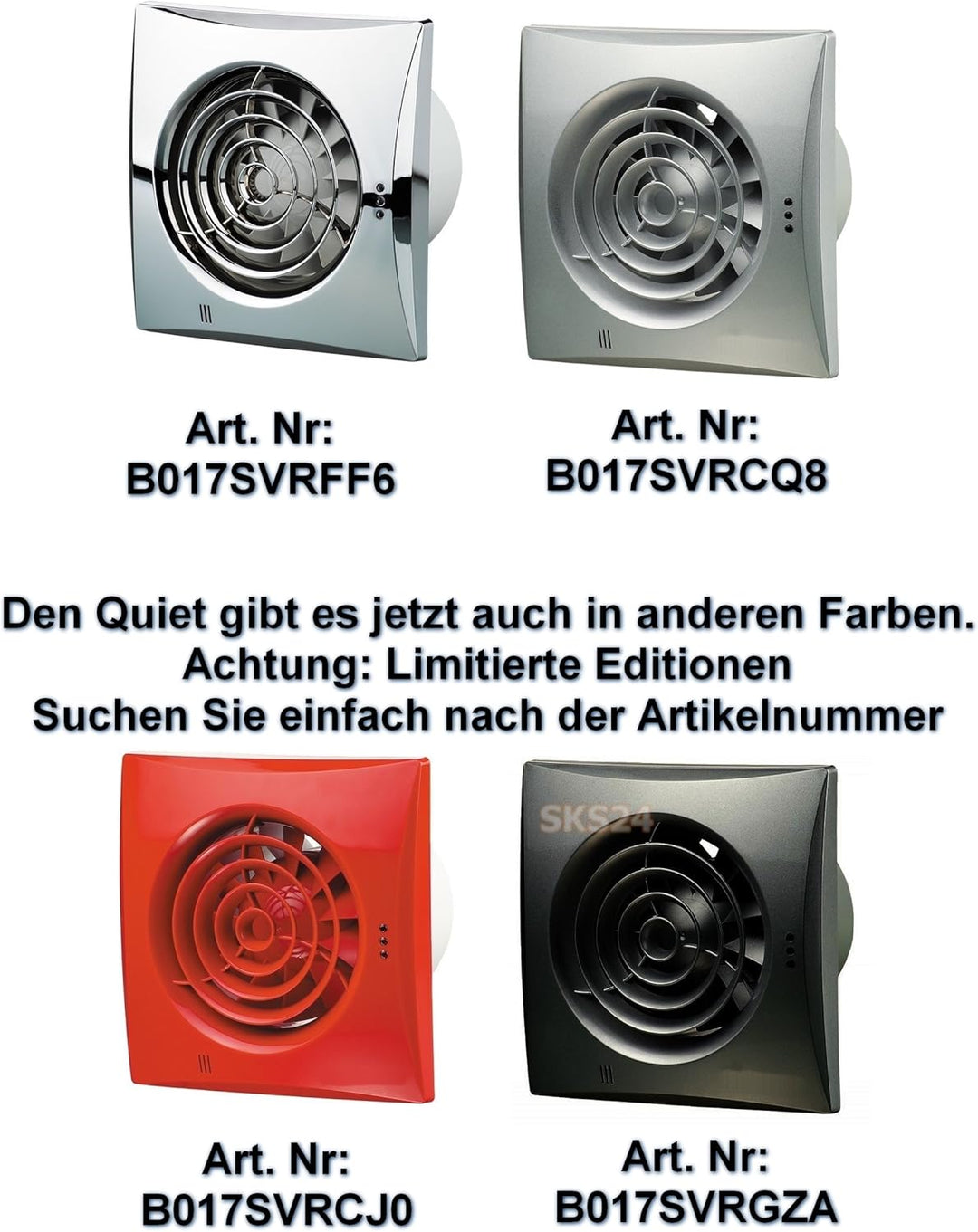 Abluftventilator Quiet V2 mit Einschaltverzögerung - nicht nur leise sondern still mit Einschaltverz