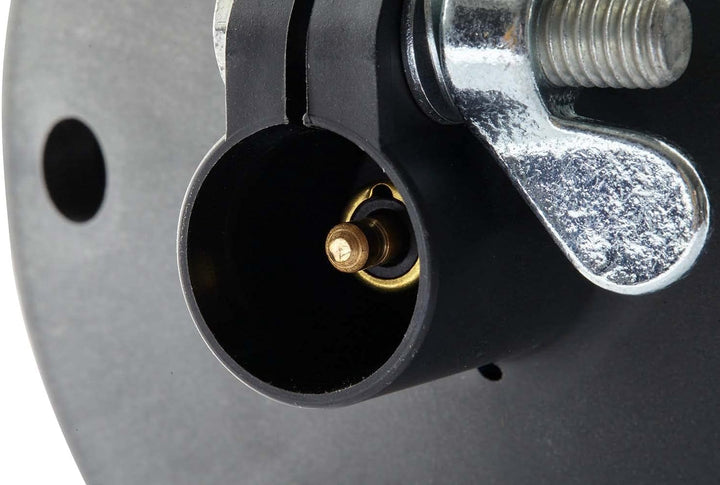 HELLA - LED-Rundumkennleuchte - KL 7000 - 12/24V - blau - Rohrstutzen, flexibel - Stecker: offene Ka