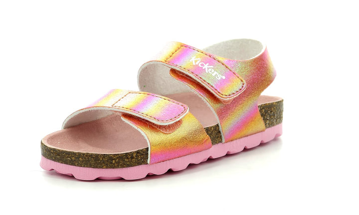 Kickers Unisex Kinder Summerkro Sandale, Rose Rainbow