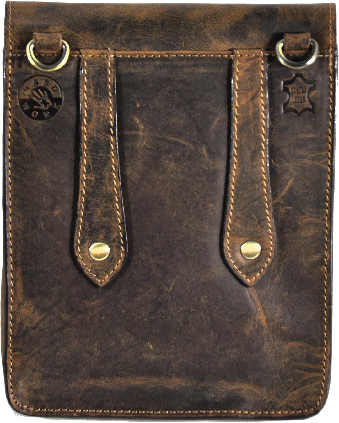 Leder Gürteltasche Bikertasche Hüfttasche Bauchtasche Vintage Hunterleder mit abnehmbaren Schultergu