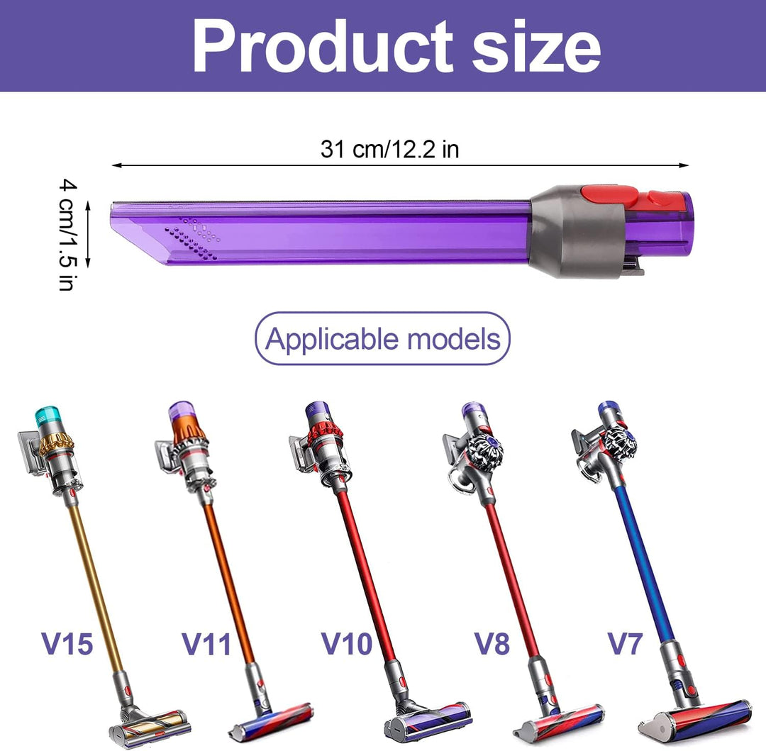 Fugendüse, LED Schmale Schlitzdüse, Light Pipe Slim Schlitz Düse, Zubehör für Dyson Staubsauger, Sta