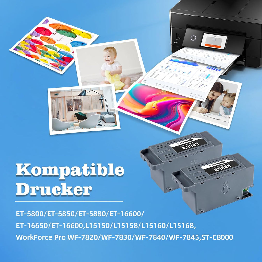 Nextpage C9345 Wartungsbox C12C934591 Kompatibel für Epson EcoTank Pro ET-5800 ET-5850 ET-5880 ET-16