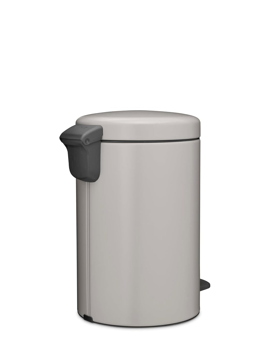 Brabantia NewIcon Tretmülleimer, 12L – Soft Grey | Mülleimer mit Soft-Close-Deckel &amp; Leichtgängigem