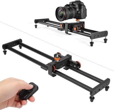 Tbest Slide Rail, YELANGU Kamera Video Dolly Motorisierter Elektrischer Slider Dolly für Smartphone