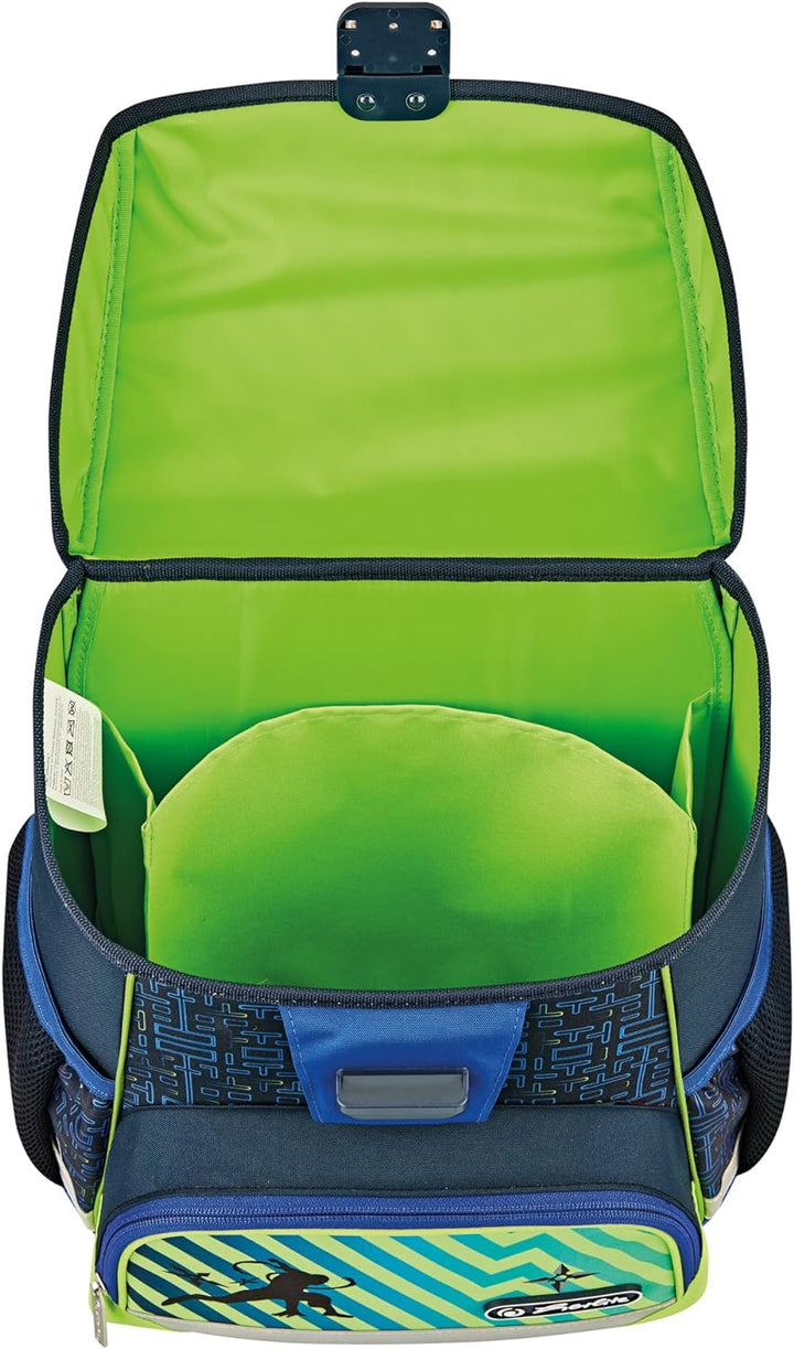 herlitz Schulranzen Loop Plus Funky Ninja, 1 Stück, Funky Ninja