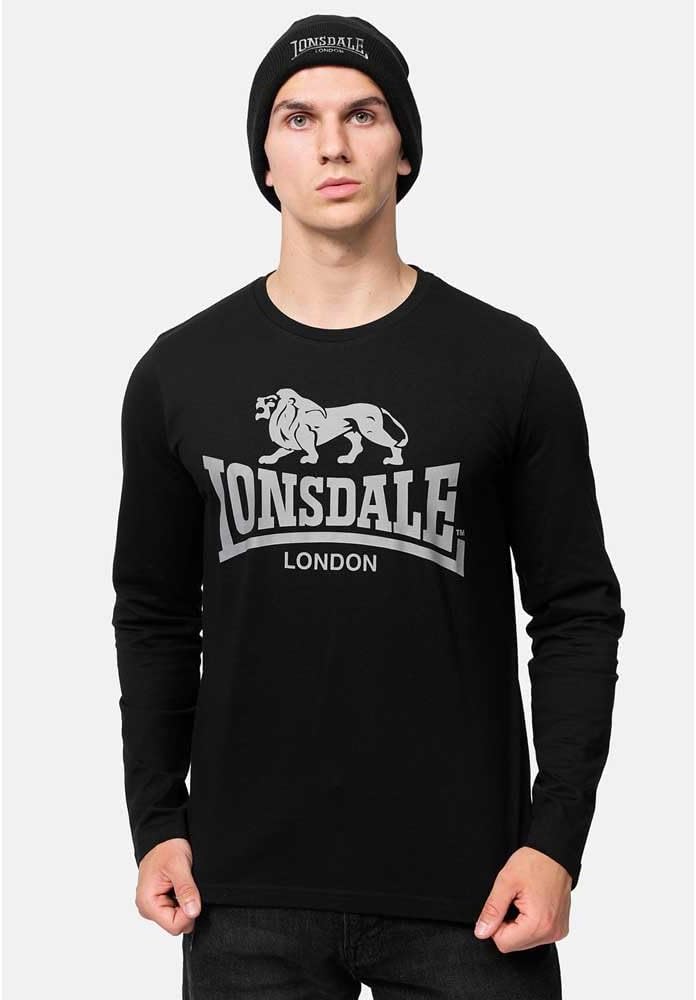 Lonsdale Herren Fintona T-Shirt S Black/White, S Black/White